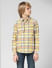 JUNIOR BOYS Yellow Check Full Sleeves Shirt_412037+2