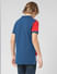 JUNIOR BOYS Blue Colourblocked Polo T-shirt_412038+3
