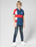 JUNIOR BOYS Blue Colourblocked Polo T-shirt_412038+5