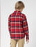 JUNIOR BOYS Red Check Full Sleeves Shirt_412043+3