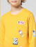 JUNIOR BOYS Yellow Planet Print Sweatshirt_412048+4