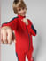 JUNIOR BOYS Red Zip-Up Co-ord Set Sweatshirt_412050+1