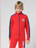 JUNIOR BOYS Red Zip-Up Co-ord Set Sweatshirt_412050+2