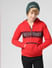 JUNIOR BOYS Red Logo Print Hooded Sweatshirt_412057+1