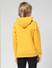 JUNIOR BOYS Yellow Logo Print Hooded Sweatshirt_412058+3
