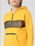 JUNIOR BOYS Yellow Logo Print Hooded Sweatshirt_412058+4