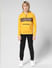 JUNIOR BOYS Yellow Logo Print Hooded Sweatshirt_412058+5