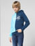 JUNIOR BOYS Blue Colourblocked Co-ord Sweatshirt_412064+2