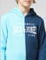 JUNIOR BOYS Blue Colourblocked Co-ord Sweatshirt_412064+4