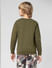 JUNIOR BOYS Green Colourblocked Sweatshirt_412065+3