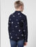 JUNIOR BOYS Blue Space Print Full Sleeves Shirt_412071+3