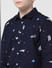 JUNIOR BOYS Blue Space Print Full Sleeves Shirt_412071+4