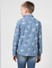 JUNIOR BOYS Blue Printed Full Sleeves Shirt_412073+3