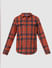JUNIOR BOYS Orange Check Full Sleeves Shirt_412076+6