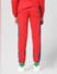 JUNIOR BOYS Red Colourblocked Co-ord Set Sweatpants_412089+3