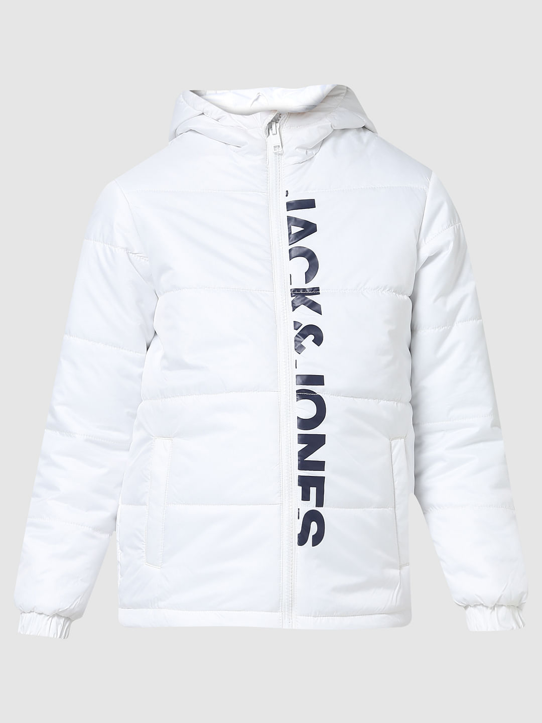 Boys white cheap puffer jacket