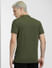 Dark Green Henley T-shirt_405035+4