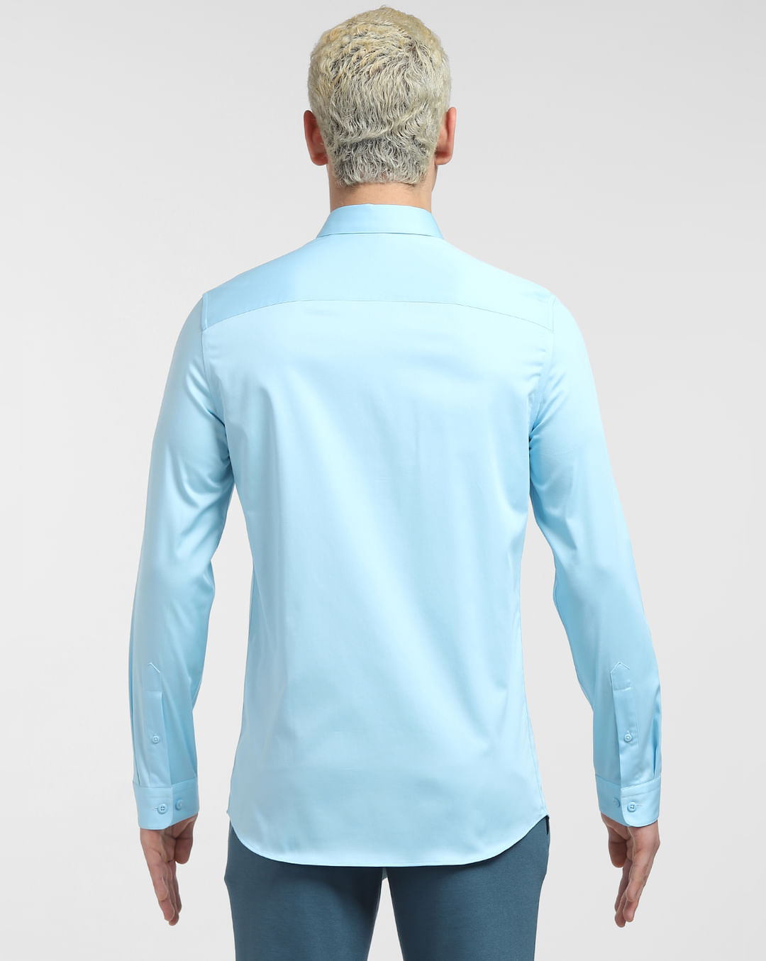Buy Sky Blue Full Sleeves Shirt for Men
