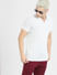 White Zip-Up Polo T-shirt_405028+1