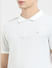 White Zip-Up Polo T-shirt_405028+5
