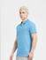Blue Zip-Up Polo T-shirt_405031+3