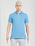 Blue Zip-Up Polo T-shirt_405031+7
