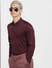 Burgundy Full Sleeves Shirt_405016+1