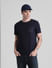 Navy Blue Chest Pocket T-shirt_413132+1