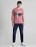 Pink Graphic Print Crew Neck T-shirt_413138+6