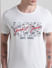 White Logo Print Crew Neck T-shirt_413140+5