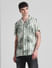 Green Striped Resort Shirt_413143+2