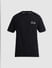 Black Printed Oversized Crew Neck T-shirt_413158+8