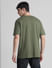 Green Printed Oversized Crew Neck T-shirt_413159+4