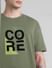 Green Printed Oversized Crew Neck T-shirt_413159+5