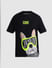 Black Doggo Print Oversized T-shirt_413161+7