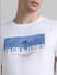 White Logo Print Crew Neck T-shirt_413163+5