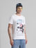 White Printed Crew Neck T-shirt_413165+1