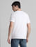 White Embroidered Logo Crew Neck T-shirt_413166+4