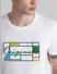 White Embroidered Logo Crew Neck T-shirt_413166+5