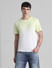 Green Ombre Crew Neck T-shirt_413168+2