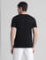 Black Logo Print Crew Neck T-shirt_413171+4
