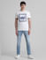 White Printed Crew Neck T-shirt_413172+6