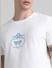 White Printed Crew Neck T-shirt_413182+5