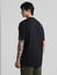 Black Logo Ribbon Detail Oversized T-shirt_413188+4