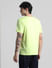 Green Applique Print Crew Neck T-shirt_413189+4