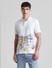 White Greece Print Polo T-shirt_413197+2