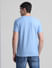 Blue Crew Neck T-shirt_413198+4