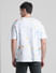 White Smudge Paint Oversized T-shirt_413199+4