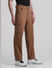 Brown Mid Rise Cargo Pants_413205+2