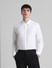White Dobby Cotton Full Sleeves Shirt_413216+1